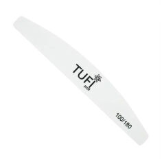 Акція на Пилка для нігтів Tufi Profi Premium Півколо 100/180 грит, біла, 1 шт (0231933) від Eva