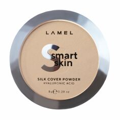 Акція на Компактна пудра для обличчя LAMEL Make Up Smart Skin Silk Cover Powder 403, 8 г від Eva