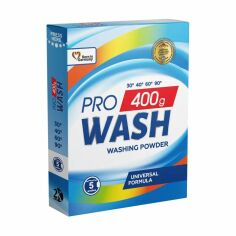 Акция на Пральний порошок Pro Wash універсальний, 5 циклів прання, 400 г от Eva