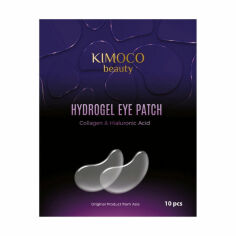 Акція на Гідрогелеві патчі для шкіри навколо очей Kimoco Beauty Hydrogel Eye Patch Collagen & Hyaluronic Acid з колагеном та гіалуроновою кислотою, 10 шт від Eva