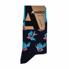 Акция на Шкарпетки чоловічі AmiGO класичні, пташка, розмір 27 от Eva