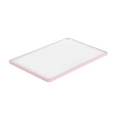 Акція на Дошка кухонна Ardesto Fresh пластикова, біла з рожевим обідком, 20.5*29*0.7 см (AR1401PP) від Eva