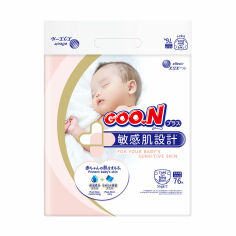 Акція на Підгузки Goo.N Plus для новонароджених (до 5 кг), 76 шт від Eva
