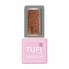 Акція на Гель-лак для нігтів Tufi profi Premium Chia, 05 Молочний шоколад, 8 мл від Eva
