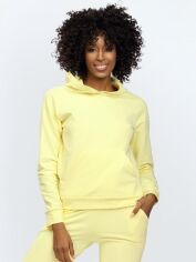 Акция на Худі жіноче DKaren Sweatshirt Seattle 2XL Жовте от Rozetka