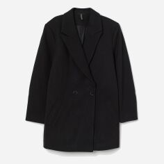 Акция на Пальто осіннє жіноче H&M FL0889596-Black S Чорне от Rozetka