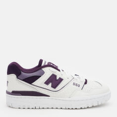 Акция на Жіночі кеди низькі New Balance 550 BBW550DG 41 (9.5) 26.5 см Білий/Фіолетовий от Rozetka