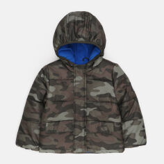 Акция на Дитяча зимова куртка для хлопчика Carters C223825 104 см Хакі от Rozetka