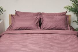 Акція на Комплект постільної білизни Moon&Star King Size 220x240 см Garnet Satin Stripe (MS-820000529) від Rozetka