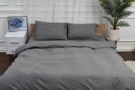 Акція на Комплект постільної білизни Moon&Star King Size 220x240 см наволочки 4х50х70 см Gray Бязь Gold Люкс (MS-820001116) від Rozetka