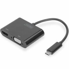 Акция на USB хаб DIGITUS USB 3.0 - HDMA+VGA Full HD, M/F, 0.15 m (DA-70858) от MOYO