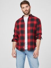 Акція на Сорочка бавовняна чоловіча Guess 597242331 XS Червона від Rozetka