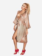 Акція на Халат DKaren Plus Size 115 10XL Light Brown від Rozetka