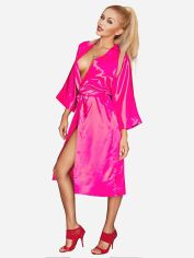 Акция на Халат жіночий великого розміру DKaren Plus Size 115 10XL Dark Pink от Rozetka