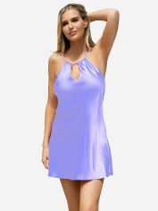 Акция на Нічна сорочка DKaren Slip Cortney XS Light Blue от Rozetka