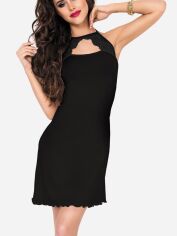 Акция на Нічна сорочка DKaren Slip Jelena XL Black от Rozetka