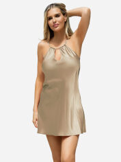 Акция на Нічна сорочка DKaren Slip Cortney S Light Beige от Rozetka