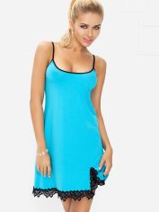 Акция на Нічна сорочка DKaren Slip Emma M Turquoise от Rozetka