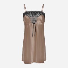 Акция на Нічна сорочка DKaren Slip Flores 2XL Light Beige от Rozetka