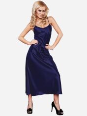 Акция на Нічна сорочка DKaren Slip Iga L Navy Blue от Rozetka