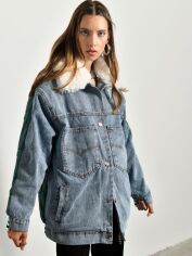 Акція на Куртка демісезонна подовжена жіноча Veto Jeans 187321 L Зелена від Rozetka