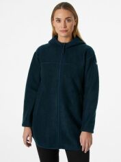 Акція на Куртка демісезонна подовжена з капюшоном жіноча Helly Hansen W Maud Pile Jacket 53815-597 L Navy від Rozetka