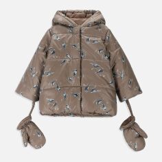 Акция на Дитяча демісезонна куртка для дівчинки Coccodrillo ZC3152103OGN-018 80 см Коричнева от Rozetka