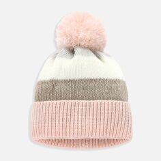 Акция на Дитяча зимова шапка-біні в'язана для дівчинки Coccodrillo ZC3364306AWG-022 54 см Різнокольорова от Rozetka