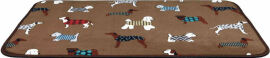 Акция на Коврик Trixie FunDogs 90х68 см коричневый с собачками (4057589371249) от Stylus