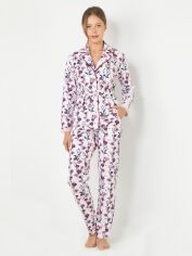 Акция на Піжама (сорочка + штани) жіноча великих розмірів DoReMi 002-000720 L-XL Рожева от Rozetka
