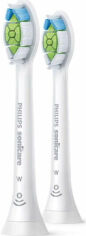Акция на Насадка для електричної зубної щітки Philips Sonicare W Optimal White HX6062 / 10 от Y.UA