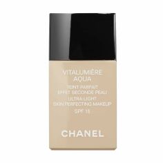 Акція на Тональний флюїд для обличчя Chanel Vitalumiere Aqua SPF 15, 42 Beige Rose, 30 мл від Eva