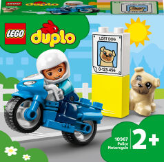 Акция на Конструктор LEGO DUPLO Реск'ю Поліцейський мотоцикл (10967) от Будинок іграшок