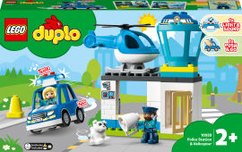 Акция на Конструктор LEGO DUPLO Реск'ю Поліцейська дільниця та гелікоптер (10959) от Будинок іграшок