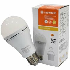 Акція на Лампа светодиодная LEDVANCE аккумуляторная A60 8W 806Lm 2700К E27 (4099854102417) від MOYO