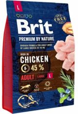 Акция на Сухой корм Brit Premium Dog Adult L для собак крупных пород 3 кг (8595602526444) от Stylus