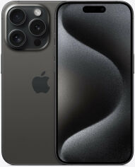 Акция на Apple iPhone 15 Pro 256GB Black Titanium (MTV13) от Y.UA