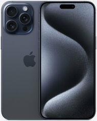 Акція на Apple iPhone 15 Pro Max 512GB Blue Titanium (MU7F3) від Y.UA