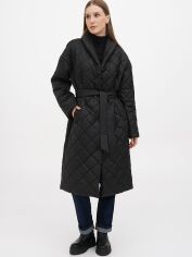 Акція на Куртка демісезонна довга жіноча EQUILIBRI DVS Coat MN L Чорна від Rozetka