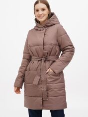 Акция на Куртка демісезонна з капюшоном жіноча EQUILIBRI NV Coat Kr XL Mocco от Rozetka