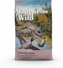 Акція на Сухой корм для котов Taste of the Wild Lowland Creek Feline Recipe with Quail & Duck с перепелом и уткой 2 кг (9767-HT18) від Stylus