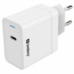 Акція на Sandberg USB-C Wall Charger PD+QC3.0 65W White (441-48) від Y.UA