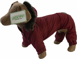 Акція на Костюм для собак Lucky Pet Соло Той-тер'єр бордовий 25х28 см (483134) від Y.UA