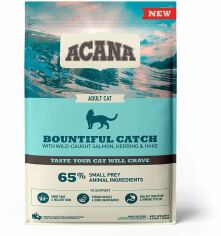 Акція на Сухий корм для кішок Acana Bountiful Catch Cat з лососем, фореллю та оселедцем 4.5 кг (a71444) від Y.UA