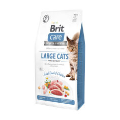 Акція на Сухий корм для кішок великих порід Brit Care Large Cats Power & Vitality з качкою та куркою, 7 кг від Eva