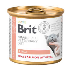 Акція на Вологий корм Brit Veterinary Diet Renal для кішок з хронічною нирковою недостатністю, 200 г від Eva