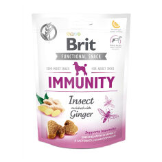 Акція на Ласощі для собак Brit Care Immunity з комахами та імбиром, 150 г від Eva