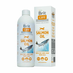 Акція на Олія лосося для собак Brit Salmon Oil, 500 мл від Eva