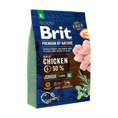 Акція на Сухий корм для цуценят та молодих собак гігантських порід Brit Premium Junior XL зі смаком курки, 3 кг від Eva