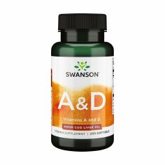 Акция на Вітамін A та Д Swanson Vitamin A & D, 250 гелевих капсул от Eva